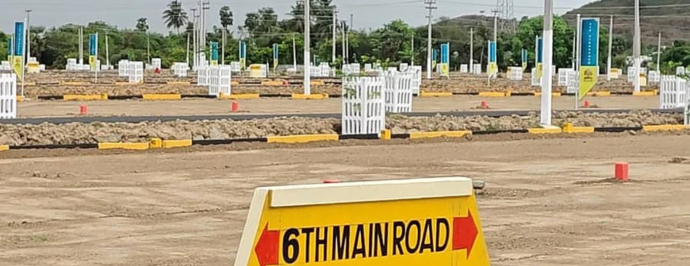 VIP Viruksham — Site Signage at Singaperumal Koil, Opposite Mahindra World City